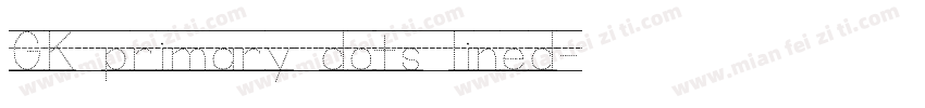 GK primary dots lined字体转换